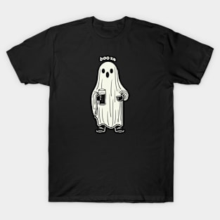 Booze || Funny Halloween Ghost T-Shirt